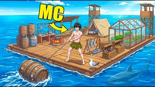 🔶 I Turned My Raft Into A Survival Base Using The Infinite Upgrade