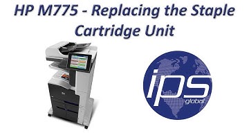 HP M775 - Replacing the Staple Cartridge Unit