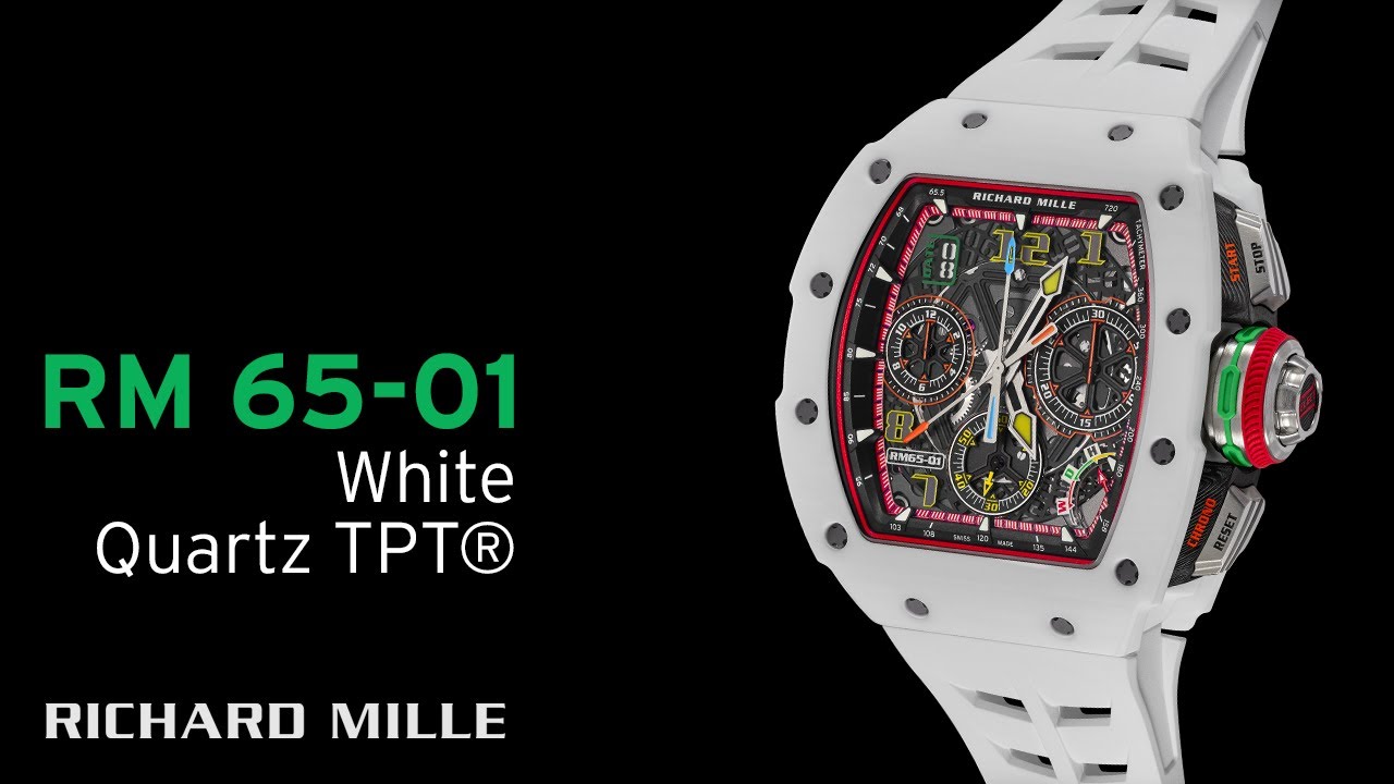 RM 65-01 Automatic Split-Seconds Chronograph in white Quartz TPT® — RICHARD MILLE