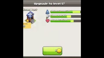 GUARD POST LEVEL 1 TO MAX #COC #SUPERCELL