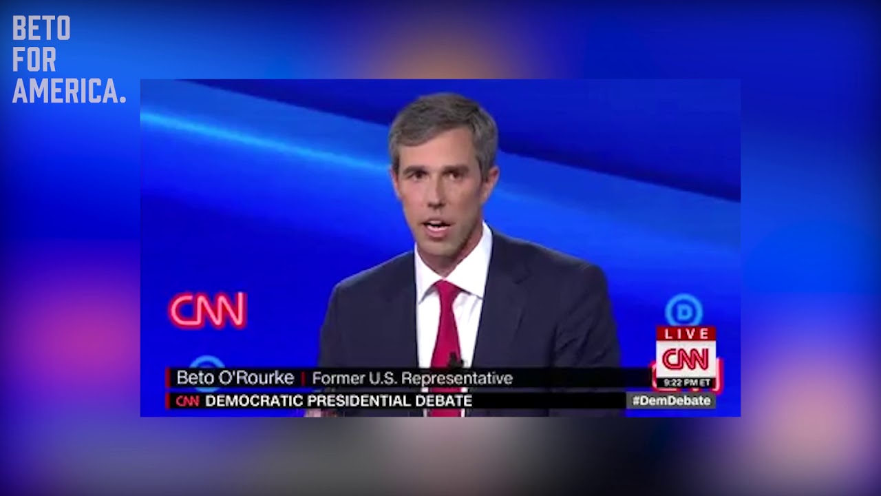 Beto O'Rourke Discusses Veterans Issues at Democratic Debate in Detroit