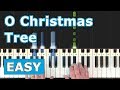 O Christmas Tree - EASY Piano Tutorial - Christmas - Sheet Music (Synthesia)