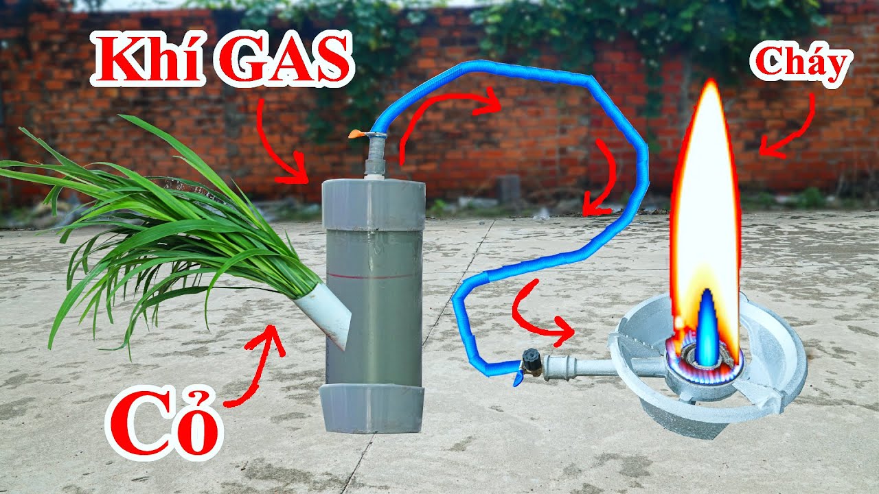 Cách Tạo Ra Khí GAS Từ Cỏ Và Rác Thải Sinh Hoạt / Làm Hầm Biogas How to ...