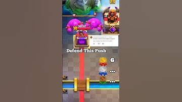 CAN YOU DEFEND THIS CRAZY ELIXIR GOLEM PUSH..?? 🤓🤯 #clashroyale #shorts