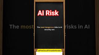 The most dangerous risks in AI #aisecurity #AISecurity #OWASPAITop10 #techshorts #cloudsecurity