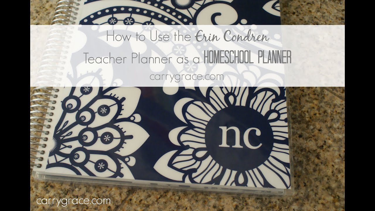 The Homeschool Series | How I Use the Erin Condren Teacher Planner as a ...