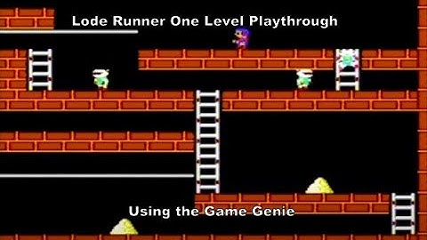 Lode Runner One-Level Playthrough using the Nes