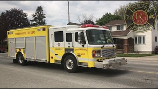 Lucan Biddulph Fire Department - Engine 1, Rescue 1 &amp; Tanker 1 Responding.