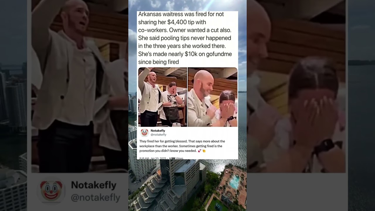 Imagine firing someone just for receiving kindness