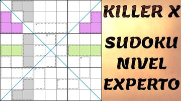 KILLER X SUDOKU - Obra maestra nivel experto.