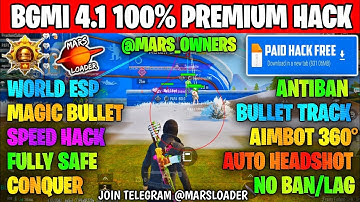 BGMI HACK 4.1 | BGMI 4.1 MOD APK | BGMI ESP HACK | BGMI NEW HACK TODAY | HOW TO HACK BGMI HACK