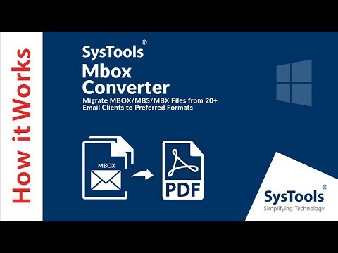 כיצד להמיר Mbox ל- PDF בקלות!