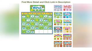 Video Review Carson Dellosa Calendar Set—Multicolor, Seasonal Kit With Monthly Headers, Days of the