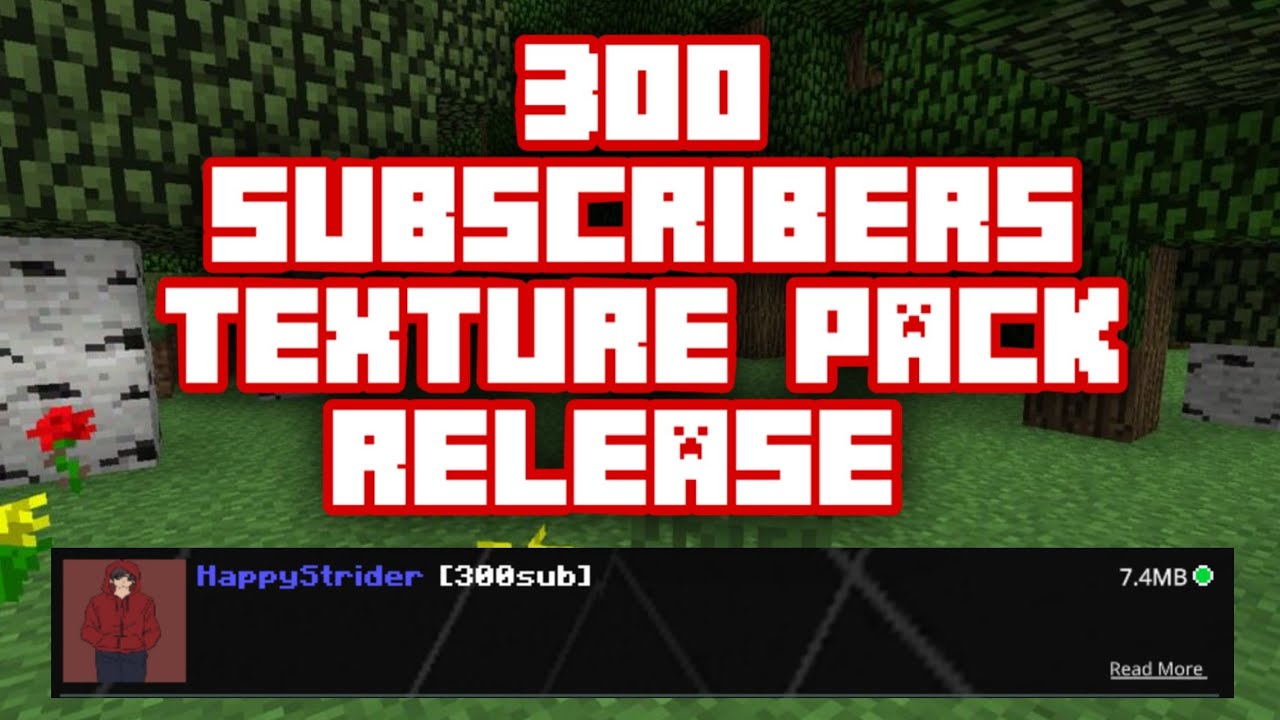 300 subscribers TEXTURE PACK release - YouTube