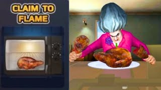 Scary Teacher 3D Chapter 4 Claim To Flame | Miss T Flaming Turkey Gameplay Walkthrough