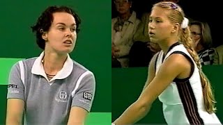 Martina Hingis vs Anna Kournikova 1998 Filderstadt R2 Highlights