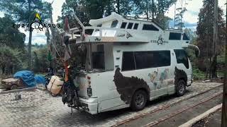 perjalanan dari hutan ke hutan keluarga kurakura. #travel #campervan #caravan #motorhome  #brastagi