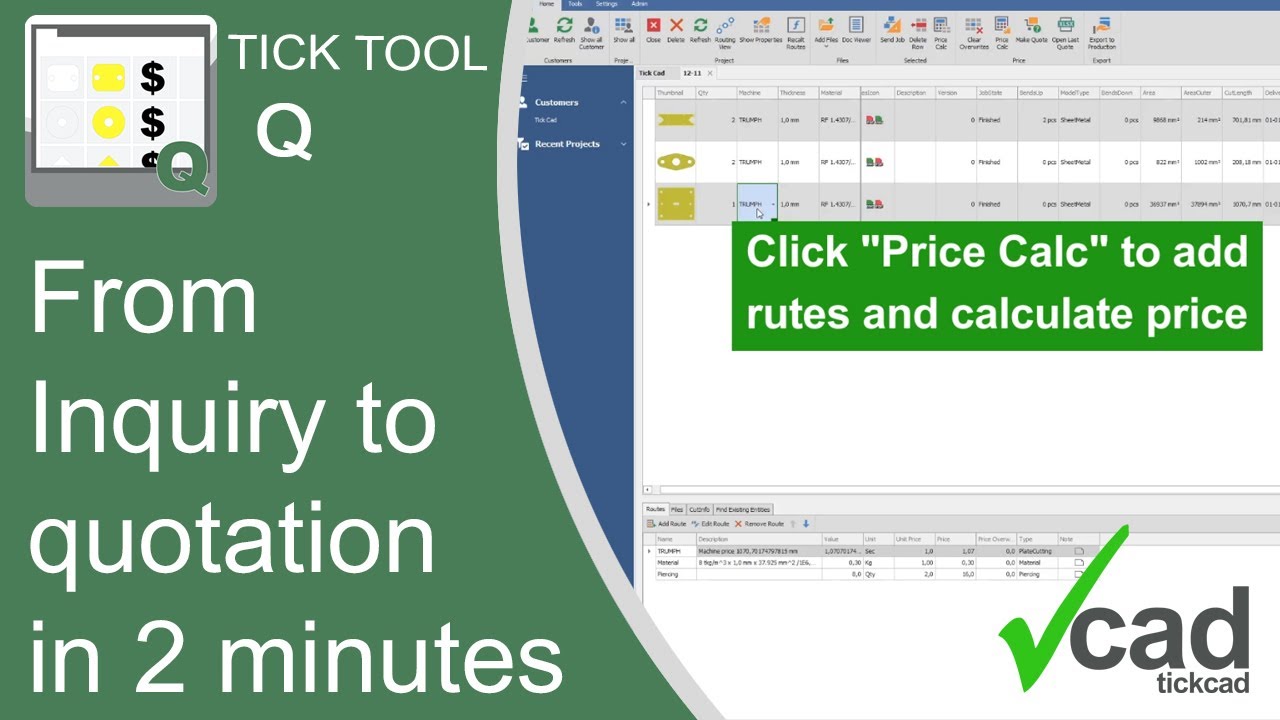 From inquiry to quotation in just 2 minutes Tick Tool Q YouTube