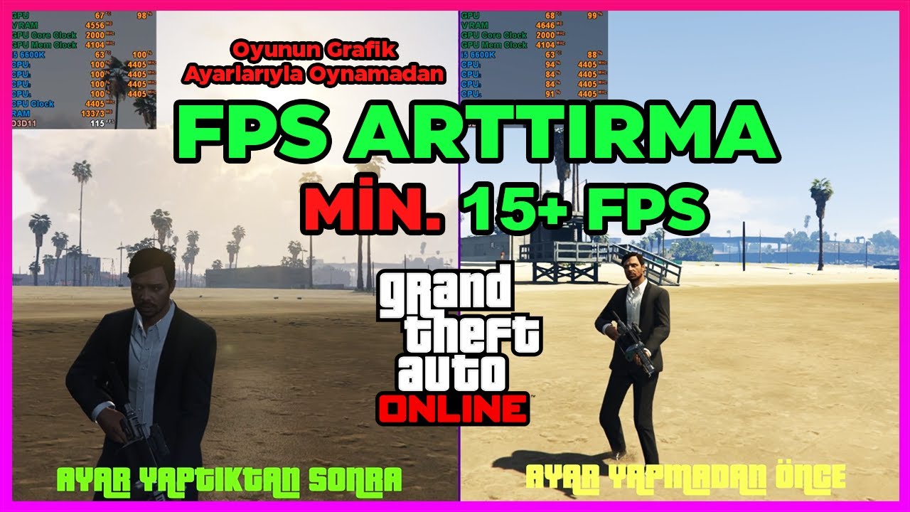 GTA 5 & GTA ONLINE FPS ARTTIRMA YÖNTEMİ MİN. 15+ FPS [ANLATIM