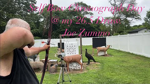 Self Bow Chronograph Day@ my 26.5 Draw. Joe Zummo