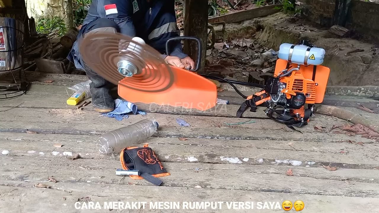 Part 2‼️Pasang Mesin Rumput Tanika 338 ER Di Kebun.