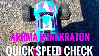 Arrma Mini Kraton speed test
