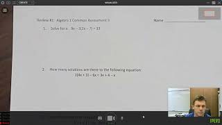 Common Assessment #3: Review #1