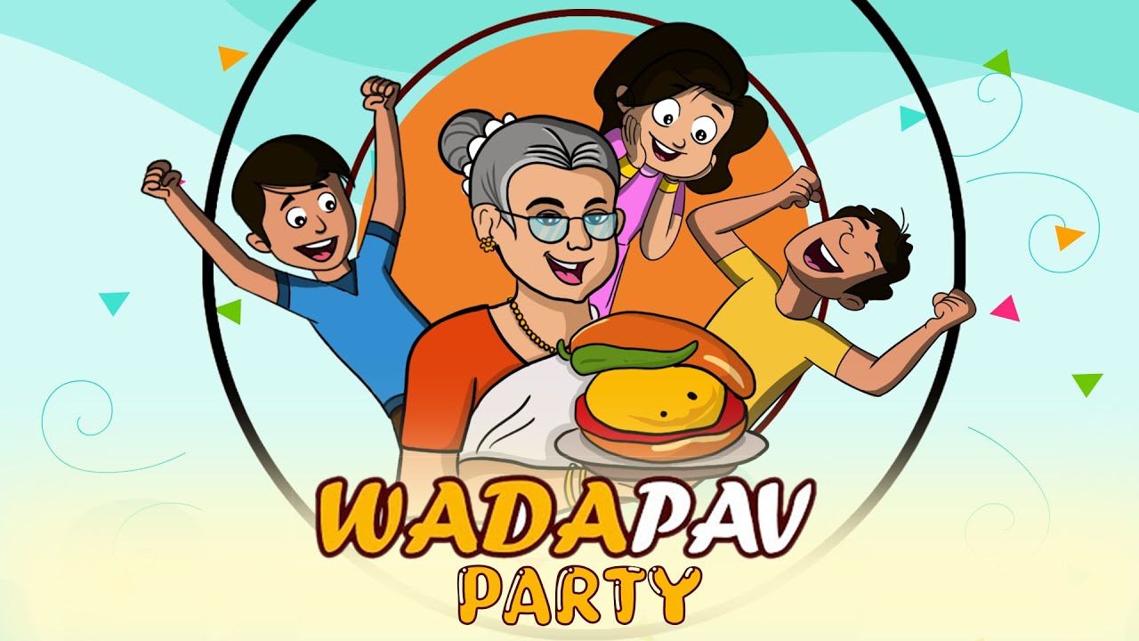 WADA PAV KI PARTY | वड़ा पाव की पार्टी | OBO KIDS | HINDI CARTOON STORY