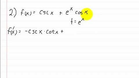 Calculus Derivatives Trig Functions part 2