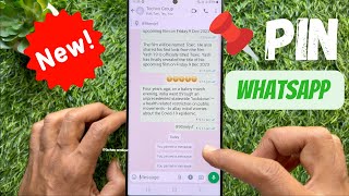 How to Pin up to 3 Messages to the Top of a Chat in WhatsApp | [WhatsApp Trick] | 2024