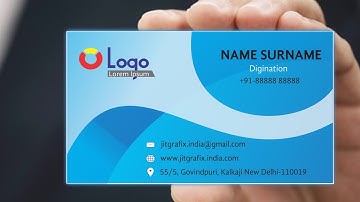Professional Business Card Design in CorelDraw x8 Jit Grafix | Creative visiting card latest