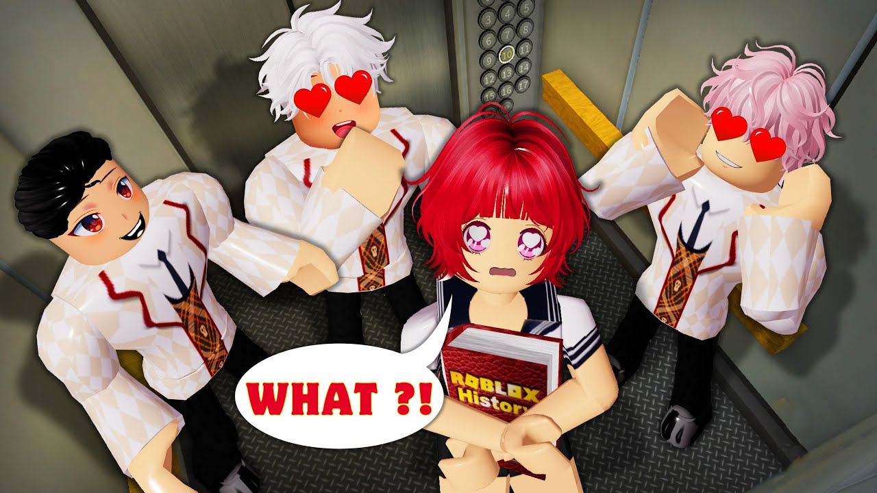 💖 La única chica quedó atrapada en el ascensor con los tres chicos más guapos | Rumi Berry Español