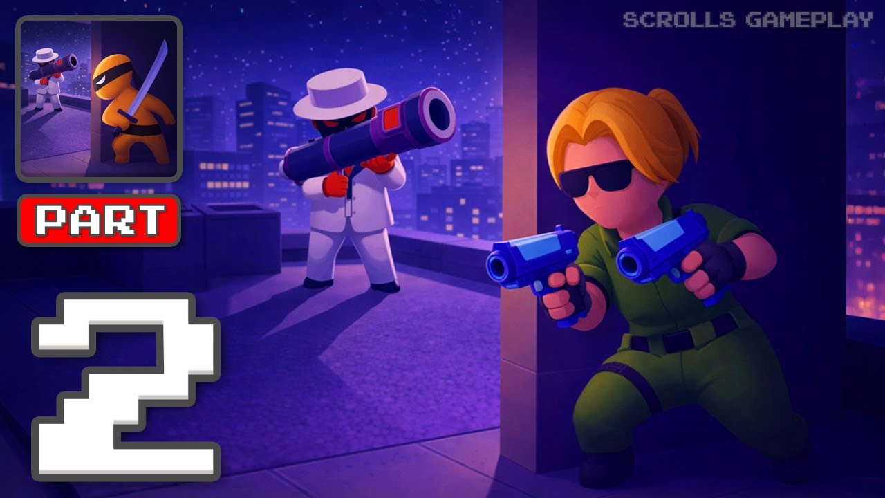 Stealth Master: Assassin Ninja - Gameplay Walkthrough Part 2 - Silent Moves Win (iOS, Android)