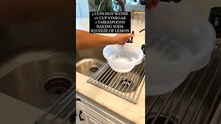 How I clean my microwave *كيفية تنظيف الميكروويف