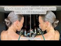 Stunning Sleek Low Bun with Middle Parting Tutorial - Sophia Richie-Inspired Bridal Hairstyle!
