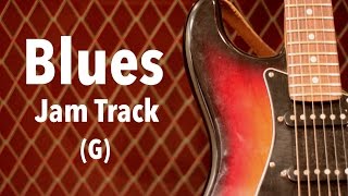 Video thumbnail of "Blues Shuffle Backing Track (G)"