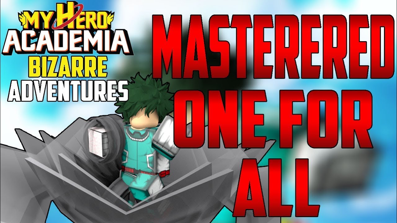 Mastered One For All One For All Showcase My Hero Bizarre Adventures Youtube - new amazing my hero academia bizarre adventures roblox