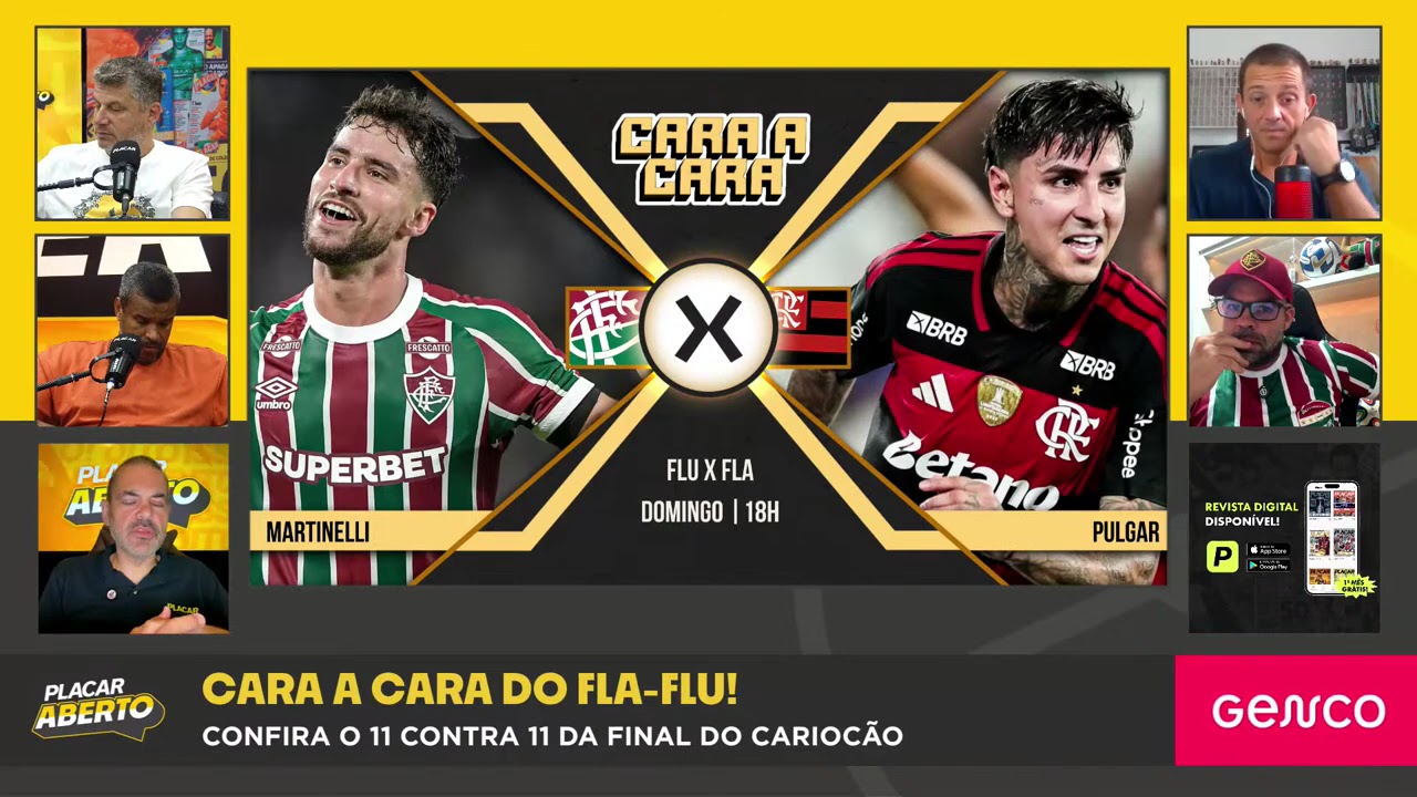 CARA A CARA FLA-FLU, QUEM VAI GANHAR O CAMPEONATO CARIOCA? | Corte do Placar Aberto