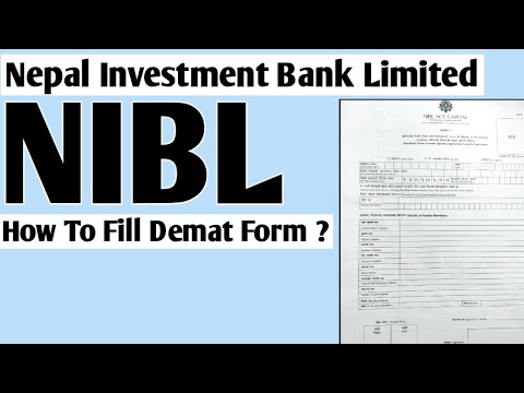 Nepal Investment Bank Limited (NIBL) - DEMAT Account Form Filling 