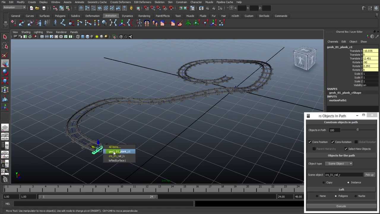 Duplicate Objects In Path By Rig Studio Autodesk Maya Tool Maya Rigs Autodesk