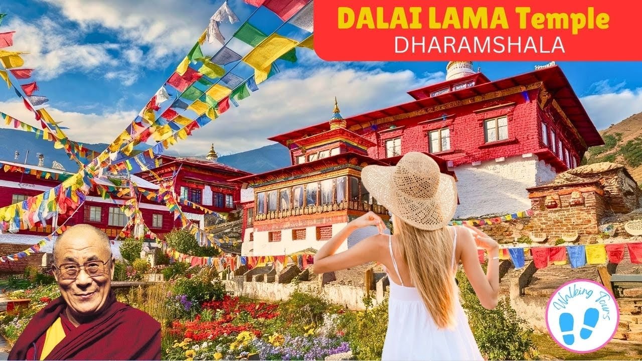 DALAI LAMA Temple in 4K I  DHARAMSHALA🇮🇳 4K UHD Walking Tour