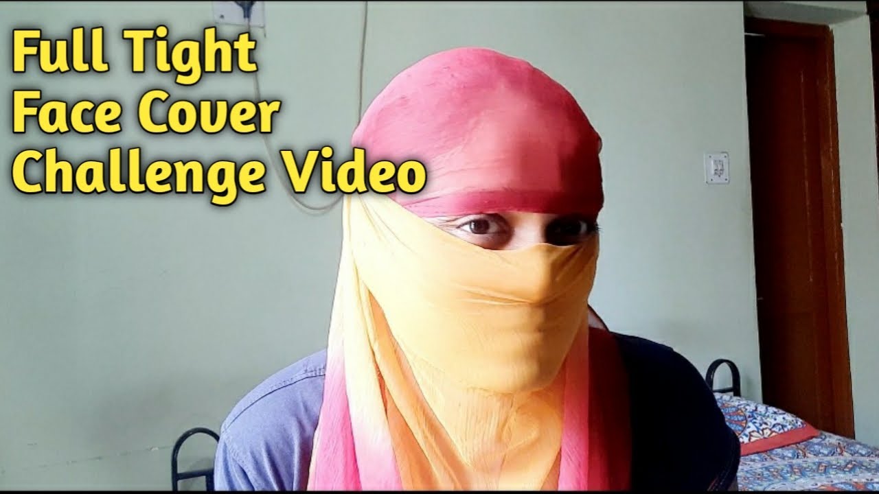 Full Tight Face Cover Video With Different Dupatta In Different Ways Indian Vlogger Meera