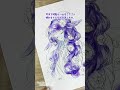 💜この絵具やばい🌺分離色ハルモニア使ってみた『夢に咲く花』🌙透明水彩イラストメイキング/ 🎨🦜#Shorts #watercolorpainting #illustration