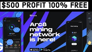 ARC8 Big Mining Application Free $500 100% Verified Project Listed Uniswap Gamee screenshot 1