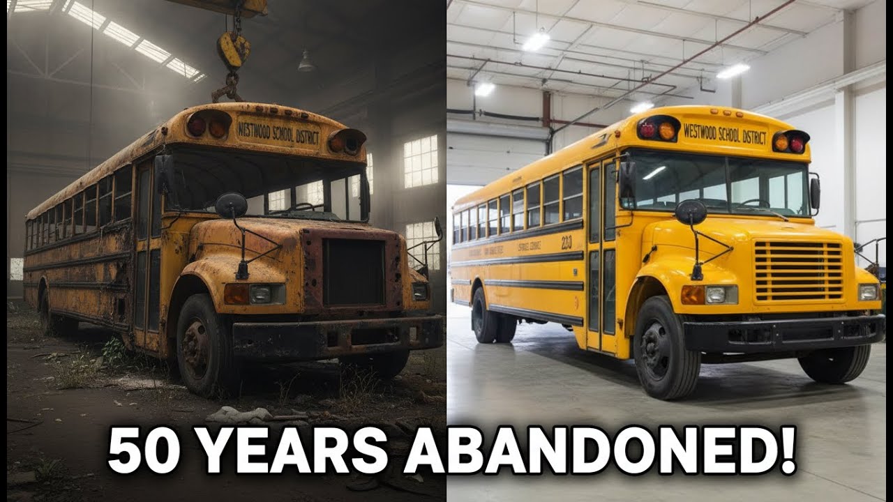 Abandoned School Bus Forgotten for 50 Years 😱 | Satisfying Restoration