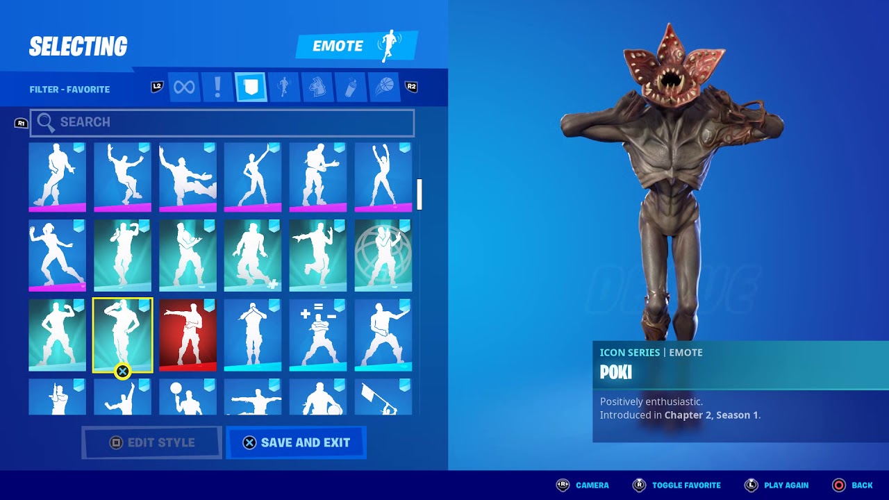 Skin Showcase with All Fortnite Dances & Emotes YouTube