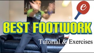 The BEST Table Tennis FOOTWORK, Exercises - eBaTT | Tutorial #37