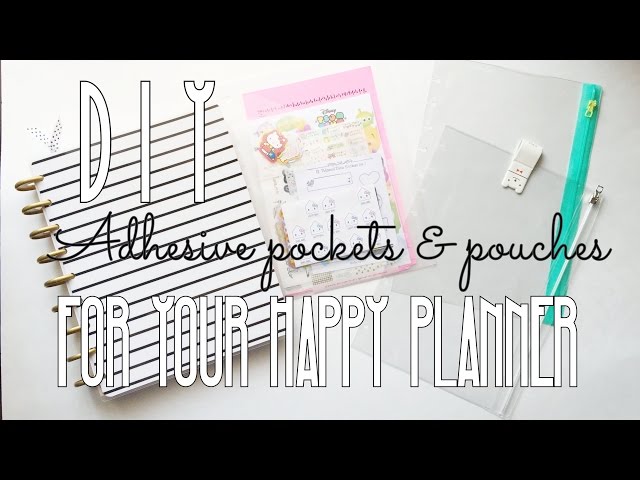 Pocket Folder for Happy Planners / Planner Accessories / Planner Pockets 