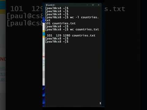 Check No. of lines in a File in Linux? Linux wc command