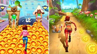 Subway Princess Runner Game VS Endless Run Jungle Escape 2 | high score gameplay screenshot 5